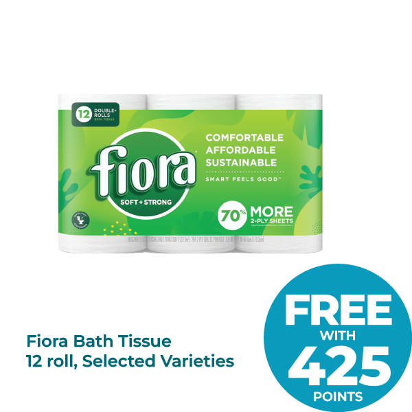 Fiora Bath Tissue 12 roll, Selected Varieties