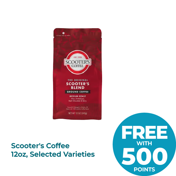 Scooter's Coffee 12oz, Selected Varieties