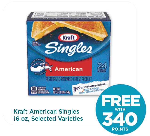 Kraft American Singles 16 oz, Selected Varieties