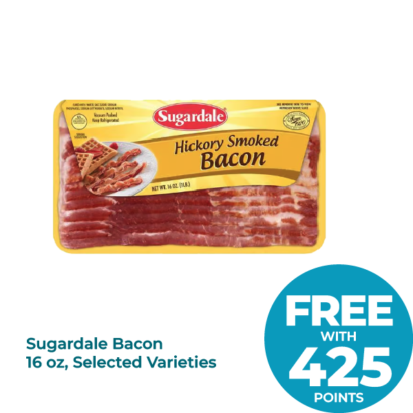 Sugardale Bacon 16 oz, Selected Varieties