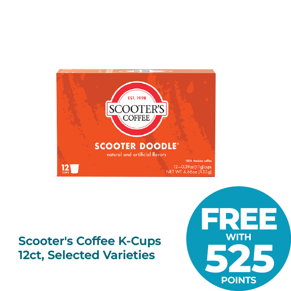 Scooter's Coffee K-Cups 12ct, Selected Varieties