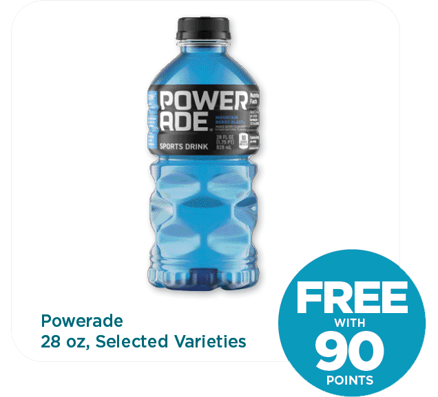 Powerade 28 oz, Selected Varieties