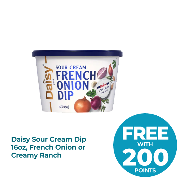 Daisy Sour Cream Dip 16oz, French Onion or Creamy Ranch