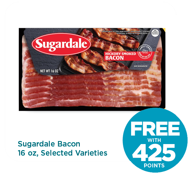 Sugardale Bacon 16 oz, Selected Varieties