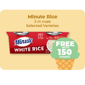 Minute Rice 2ct cups, Selected Varieties