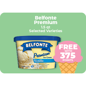 Belfonte Premium Ice Cream 1.5qt, Selected Varieties