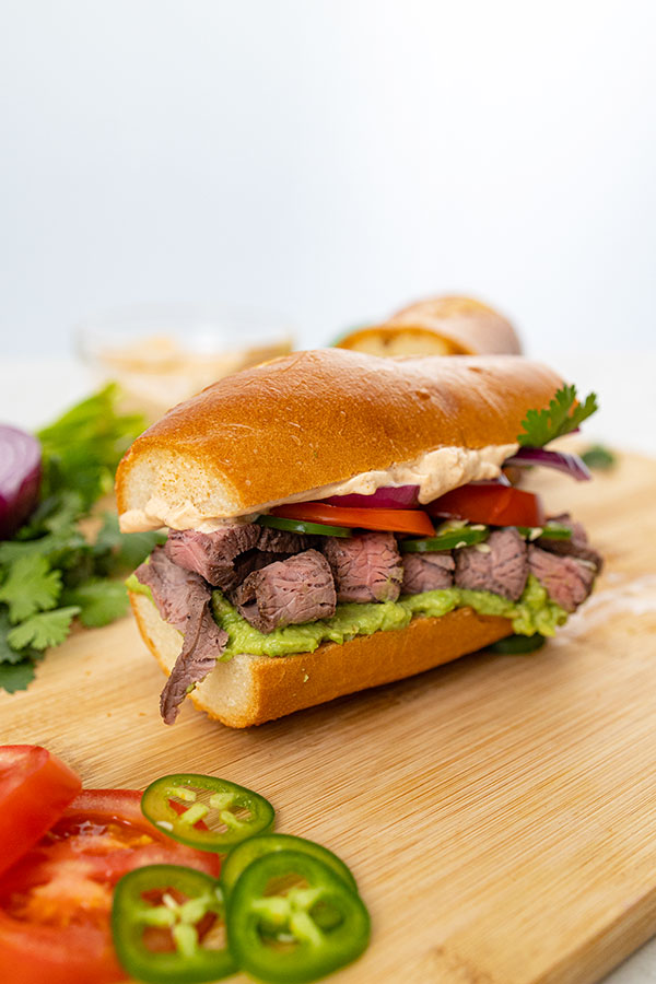 Grilled Mexican Steak Torta