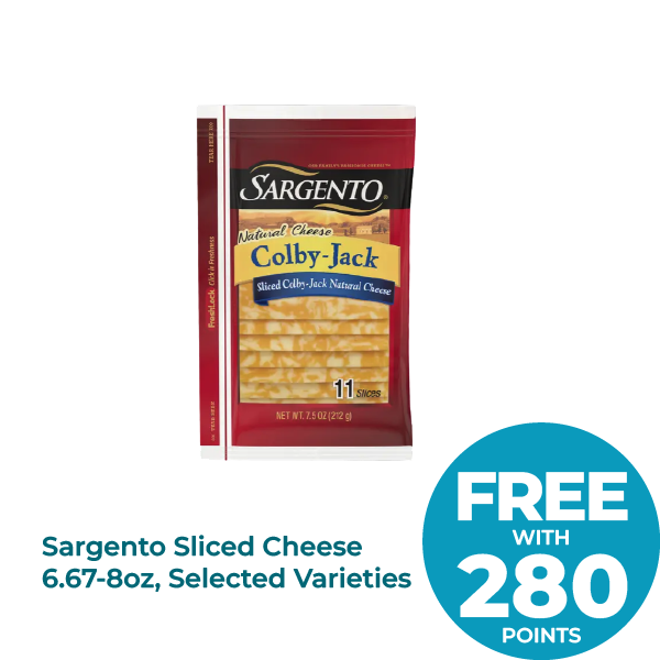 Sargento Sliced Cheese 6.67-8oz, Selected Varieties