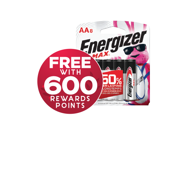 ENERGIZER MAX BATTERIES 8 pk, AA or AAA