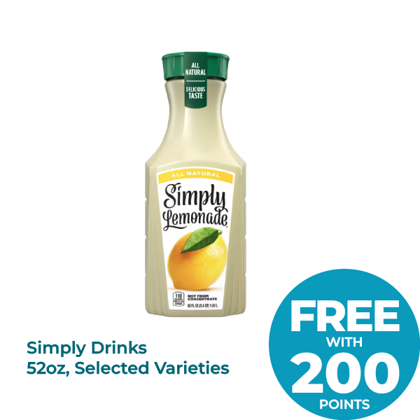 Simply Drinks 52oz, Selected Varieties