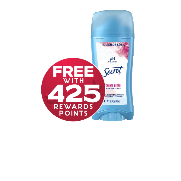 SECRET INVISIBLE SOLID 2.6 oz Selected Varieties