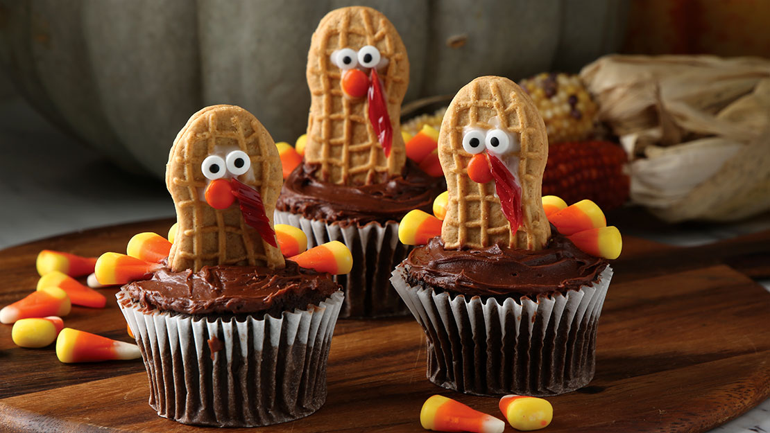 Tall Turkey Cupcakes